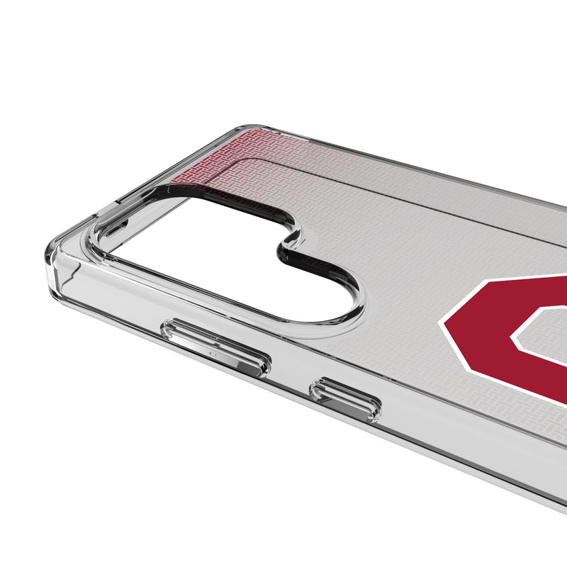 University of Oklahoma Sooners Linen Galaxy Clear Phone Case for Samsung Galaxy Detail.Jpg