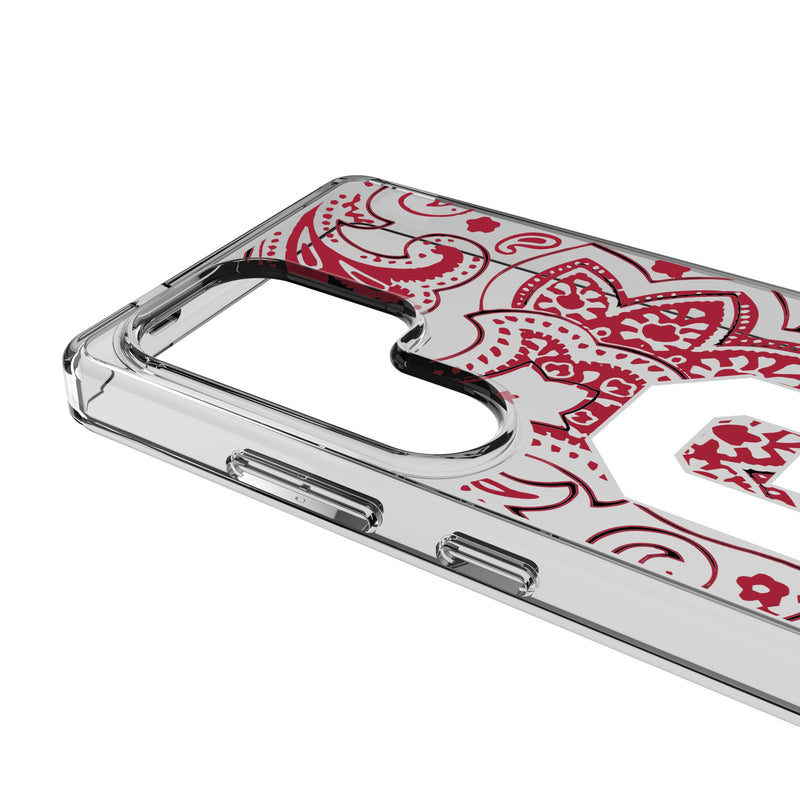 University of Oklahoma Sooners Paisley Galaxy Clear Phone Case for Samsung Galaxy Detail.Jpg