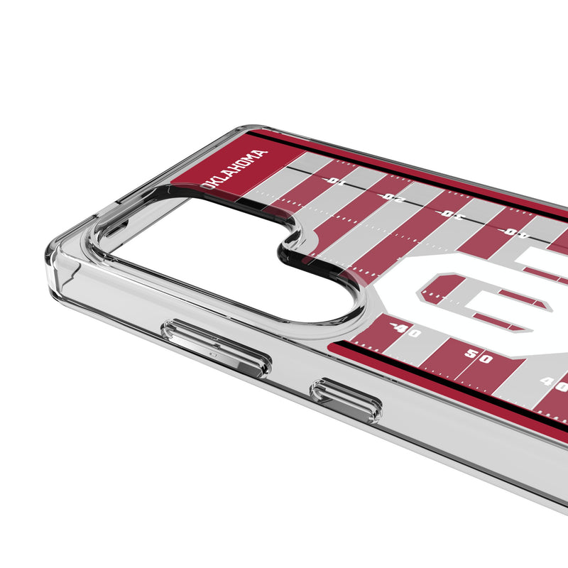 University of Oklahoma Sooners Field Galaxy Clear Phone Case for Samsung Galaxy Detail.Jpg