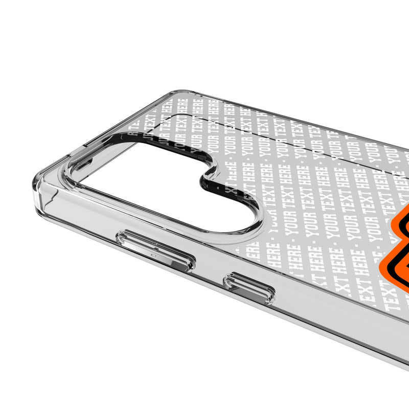 Oklahoma State University Cowboys Personalized EndZone Plus Galaxy Clear Phone Case for Samsung Galaxy Detail.Jpg