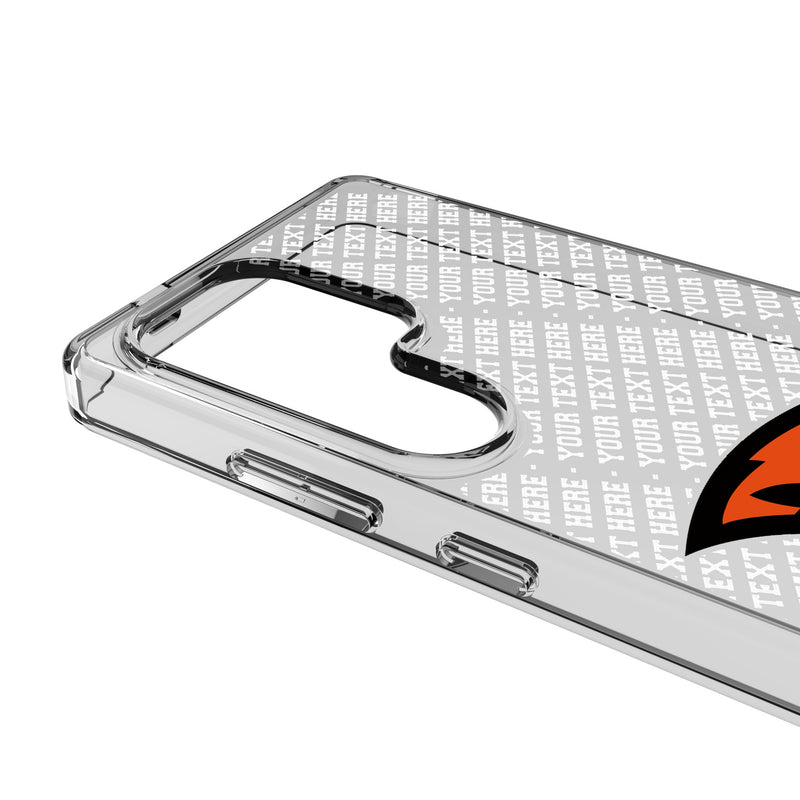 Oregon State University Beavers Personalized EndZone Plus Galaxy Clear Phone Case for Samsung Galaxy Detail.Jpg