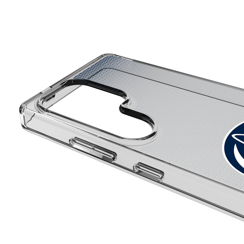 Pennsylvania State University Nittany Lions Linen Galaxy Clear Phone Case for Samsung Galaxy Detail.Jpg