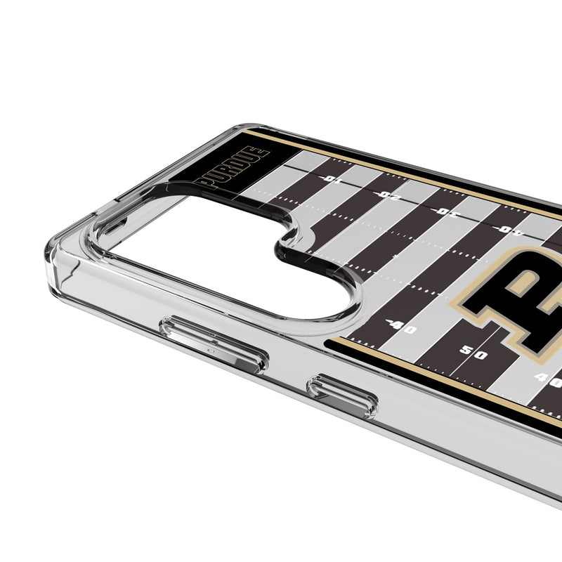 Purdue University Boilermakers Field Galaxy Clear Phone Case for Samsung Galaxy Detail.Jpg