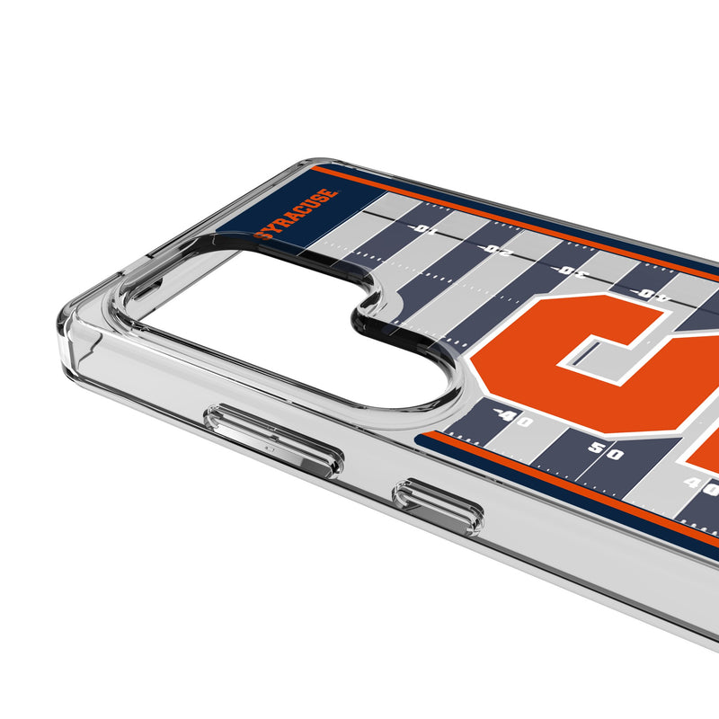 Syracuse University Orange Field Galaxy Clear Phone Case for Samsung Galaxy Detail.Jpg