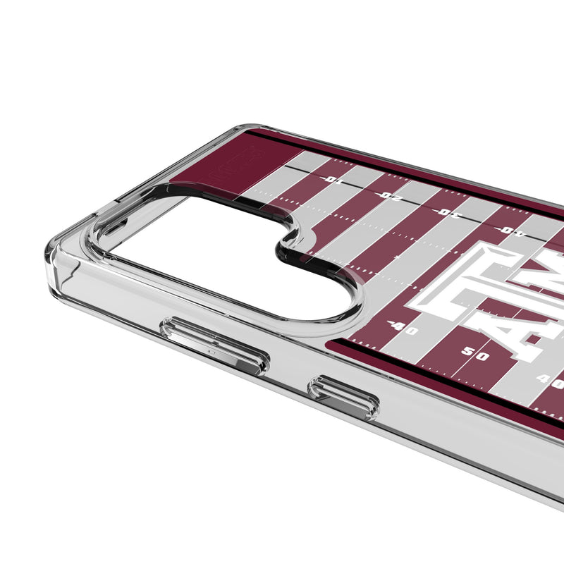 Texas A&M University Aggies Field Galaxy Clear Phone Case for Samsung Galaxy Detail.Jpg