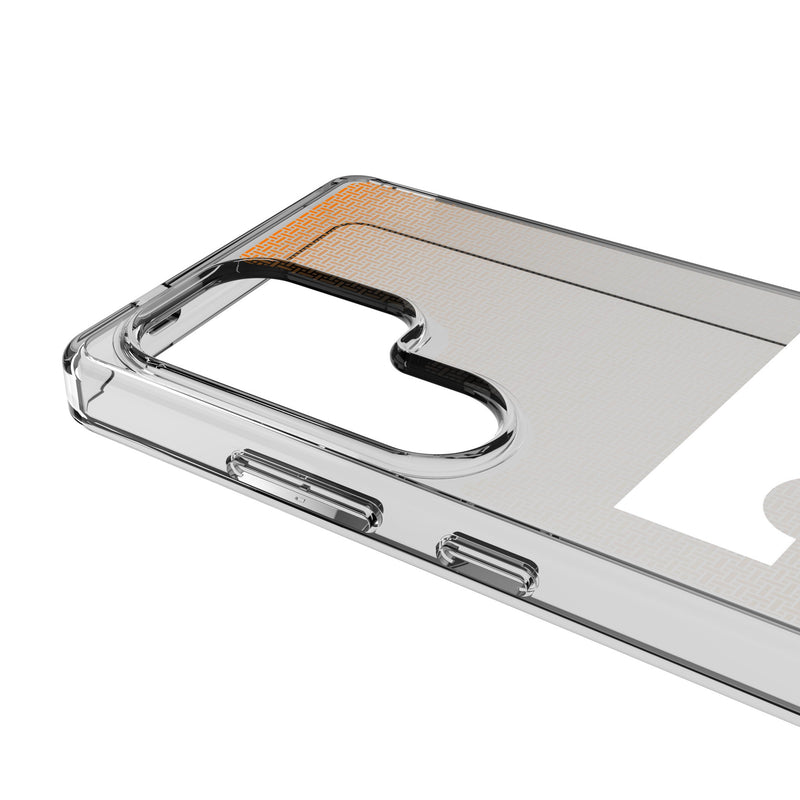 University of Tennessee Volunteers Linen Galaxy Clear Phone Case for Samsung Galaxy Detail.Jpg