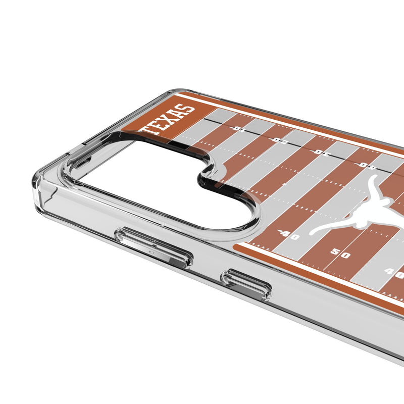 University of Texas Longhorns Field Galaxy Clear Phone Case for Samsung Galaxy Detail.Jpg