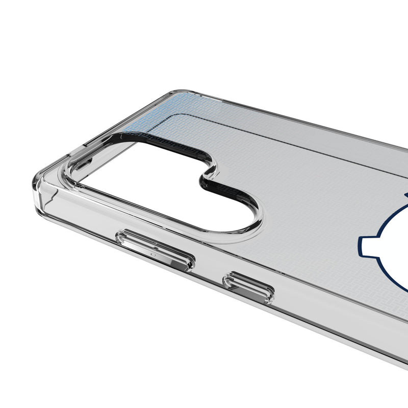 University of North Carolina Tar Heels Linen Galaxy Clear Phone Case for Samsung Galaxy Detail.Jpg