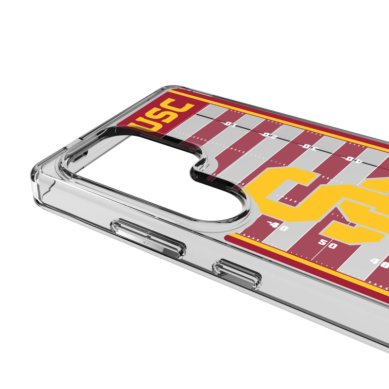 University of Southern California Trojans Field Galaxy Clear Phone Case for Samsung Galaxy Detail.Jpg