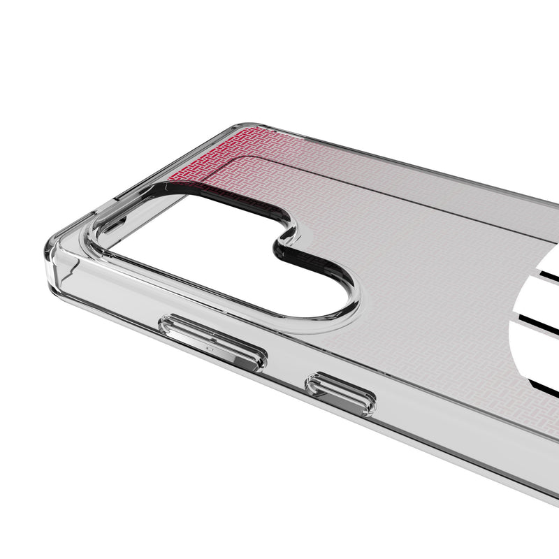 University of Wisconsin Badgers Linen Galaxy Clear Phone Case for Samsung Galaxy Detail.Jpg