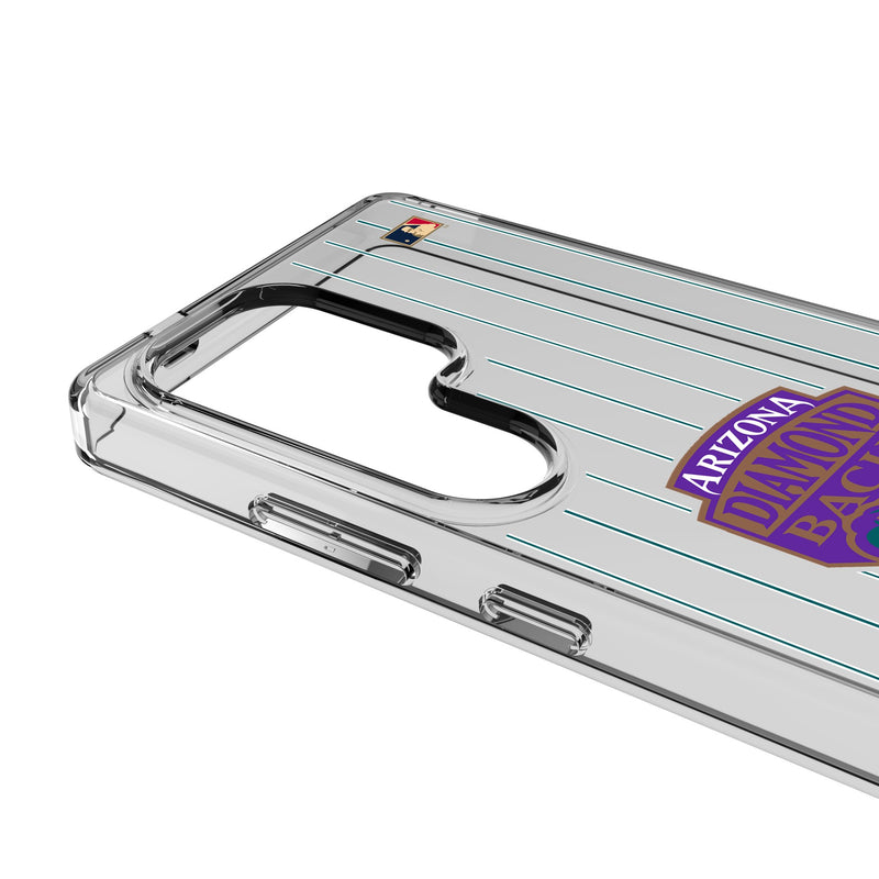 Arizona Diamondbacks 1999-2006 - Cooperstown Collection Pinstripe Galaxy Clear Phone Case for Samsung Galaxy Detail.Jpg