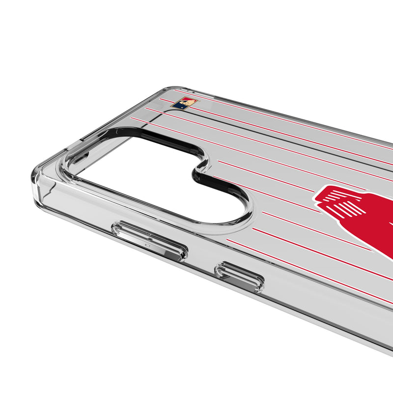 Boston Red Sox 1924-1960 - Cooperstown Collection Pinstripe Galaxy Clear Phone Case for Samsung Galaxy Detail.Jpg