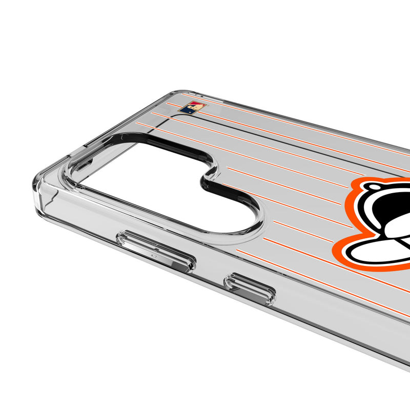 Baltimore Orioles 1955 - Cooperstown Collection Pinstripe Galaxy Clear Phone Case for Samsung Galaxy Detail.Jpg