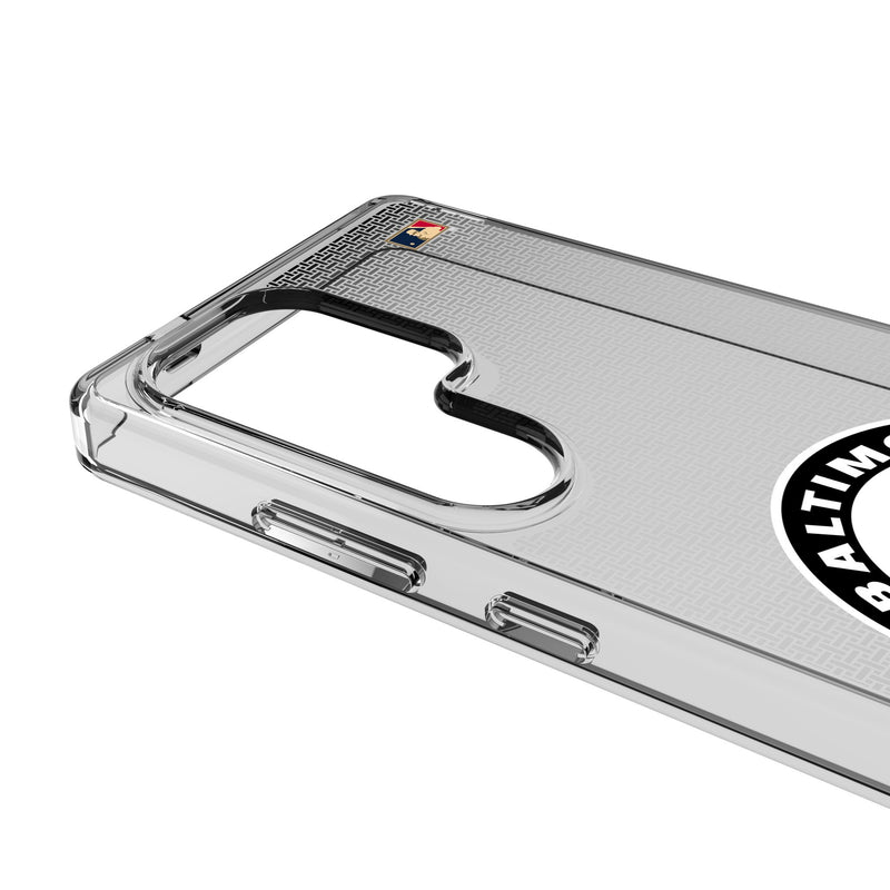 Baltimore Orioles 1966-1969 - Cooperstown Collection Linen Galaxy Clear Phone Case for Samsung Galaxy Detail.Jpg