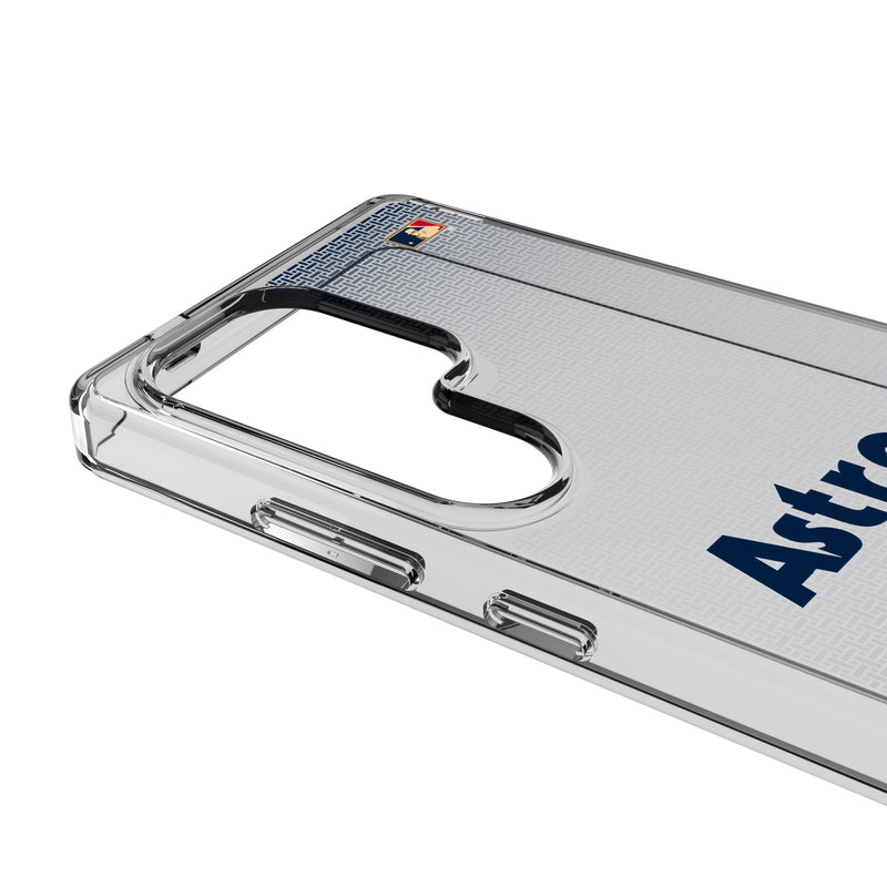 Houston Astros 1975-1981 - Cooperstown Collection Linen Galaxy Clear Phone Case for Samsung Galaxy Detail.Jpg
