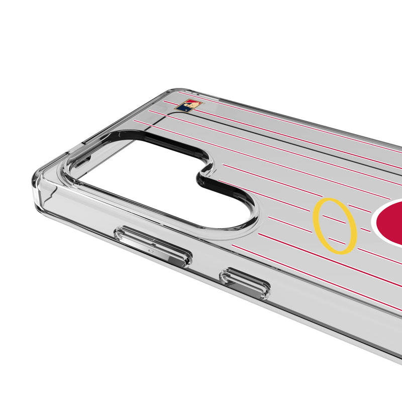 LA Angels 1971 - Cooperstown Collection Pinstripe Galaxy Clear Phone Case for Samsung Galaxy Detail.Jpg