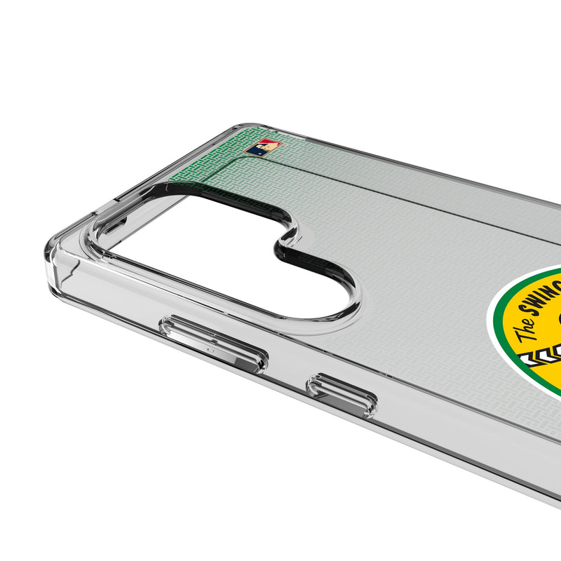 Oakland As 1971-1981 - Cooperstown Collection Linen Galaxy Clear Phone Case for Samsung Galaxy Detail.Jpg