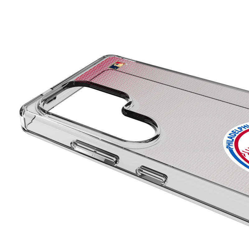Philadelphia Phillies 1984-1991 - Cooperstown Collection Linen Galaxy Clear Phone Case for Samsung Galaxy Detail.Jpg