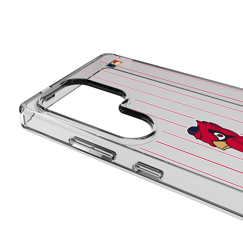 St Louis Cardinals 1950s - Cooperstown Collection Pinstripe Galaxy Clear Phone Case for Samsung Galaxy Detail.Jpg