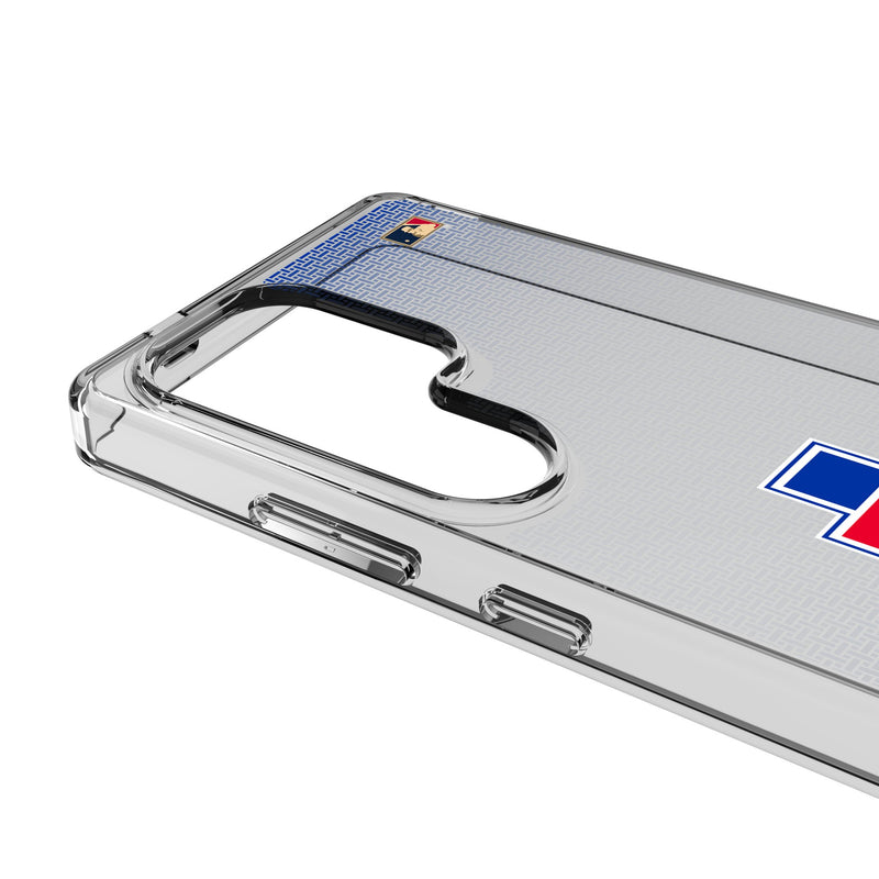 Texas Rangers 1981-1983 - Cooperstown Collection Linen Galaxy Clear Phone Case for Samsung Galaxy Detail.Jpg
