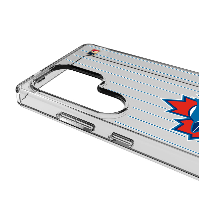 Toronto Blue Jays 1997-2002 - Cooperstown Collection Pinstripe Galaxy Clear Phone Case for Samsung Galaxy Detail.Jpg