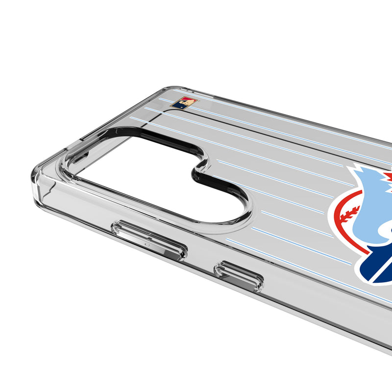 Toronto Blue Jays 1977-1988 - Cooperstown Collection Pinstripe Galaxy Clear Phone Case for Samsung Galaxy Detail.Jpg