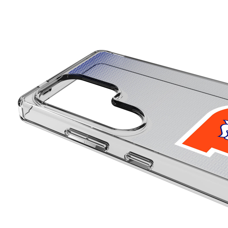 Denver Broncos 1993-1996 Historic Collection Linen Galaxy Clear Phone Case for Samsung Galaxy Detail.Jpg