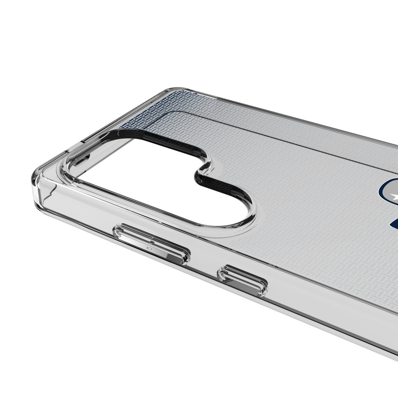Dallas Cowboys 1966-1969 Historic Collection Linen Galaxy Clear Phone Case for Samsung Galaxy Detail.Jpg