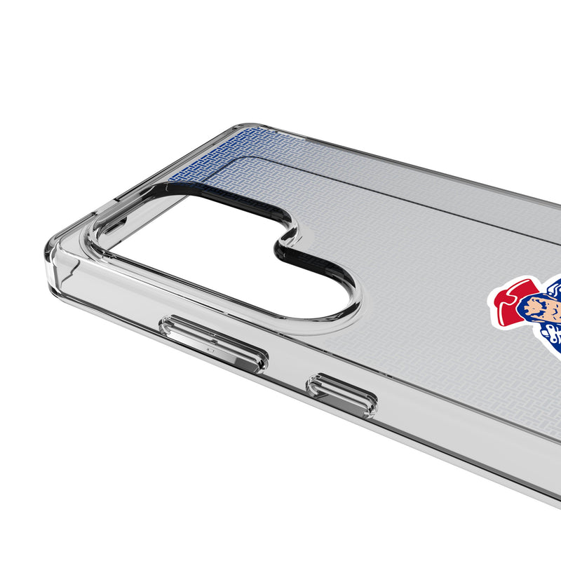 New England Patriots Historic Collection Linen Galaxy Clear Phone Case for Samsung Galaxy Detail.Jpg
