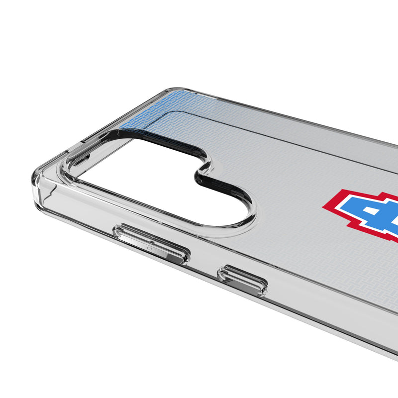 Houston Oilers Historic Collection Linen Galaxy Clear Phone Case for Samsung Galaxy Detail.Jpg