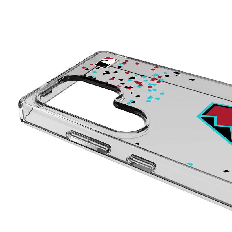 Arizona Diamondbacks Confetti Galaxy Clear Phone Case for Samsung Galaxy Detail.Jpg