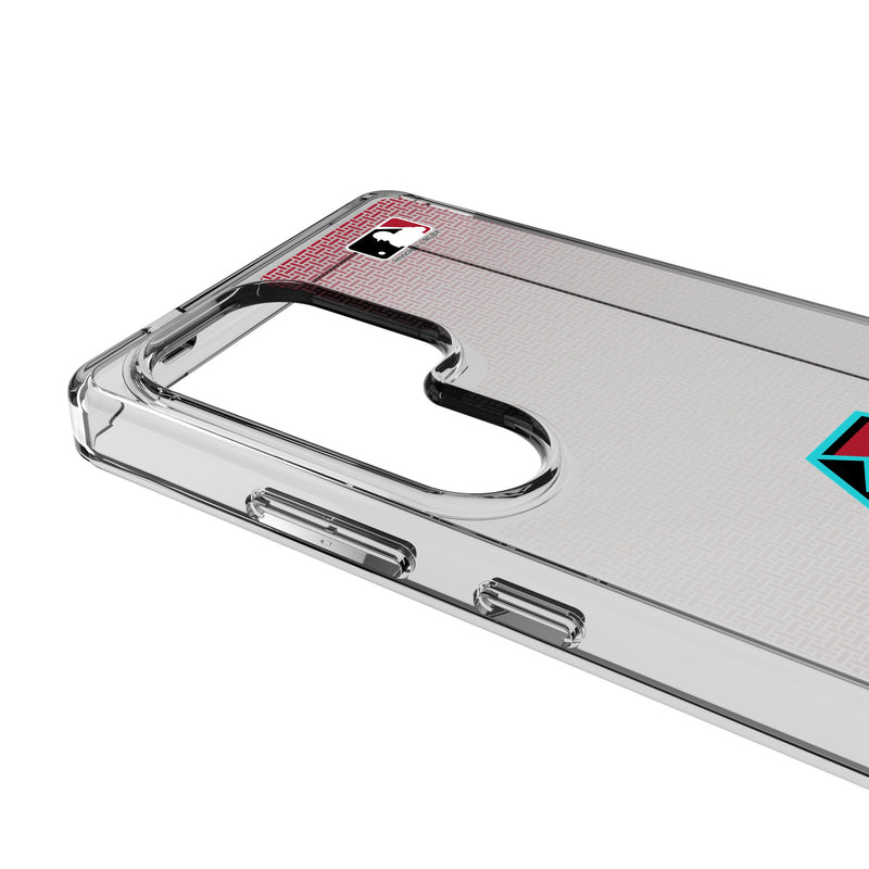 Arizona Diamondbacks Linen Galaxy Clear Phone Case for Samsung Galaxy Detail.Jpg