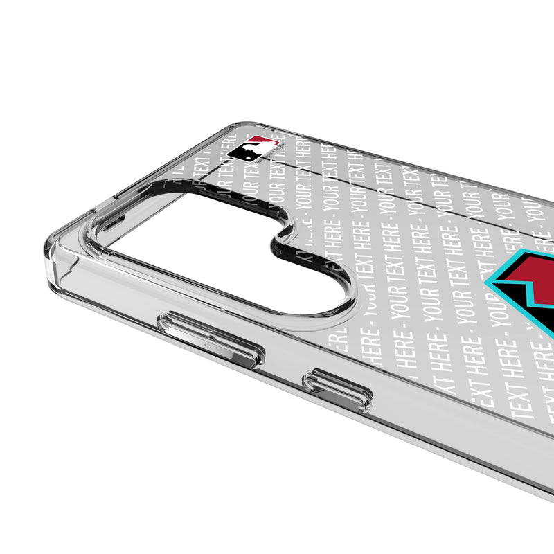 Arizona Diamondbacks Personalized EndZone Plus Galaxy Clear Phone Case for Samsung Galaxy Detail.Jpg