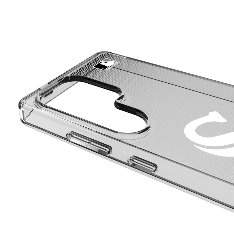 Chicago White Sox Linen Galaxy Clear Phone Case for Samsung Galaxy Detail.Jpg