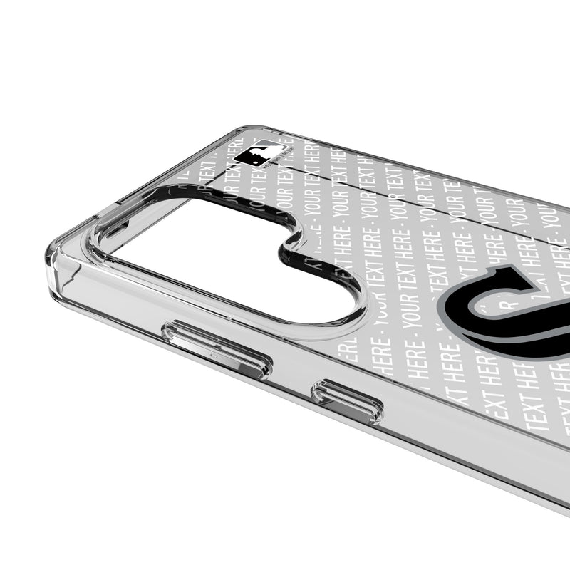 Chicago White Sox Personalized EndZone Plus Galaxy Clear Phone Case for Samsung Galaxy Detail.Jpg
