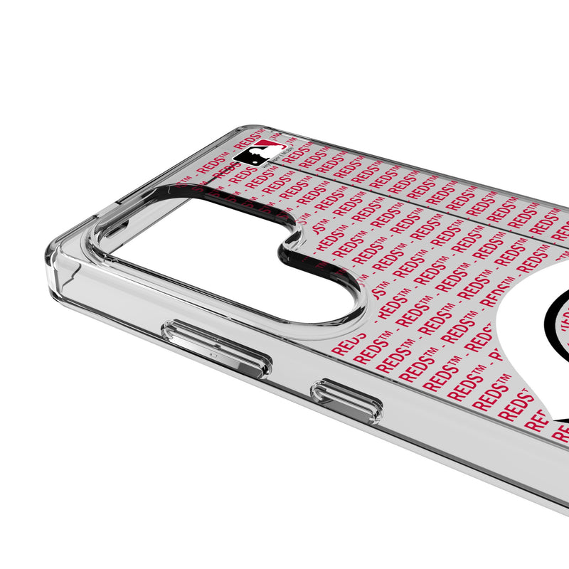Cincinnati Reds Text Backdrop Galaxy Clear Phone Case for Samsung Galaxy Detail.Jpg