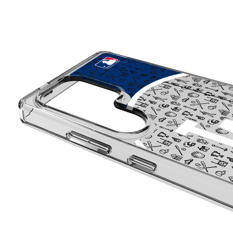 LA Dodgers Personalized Circle Galaxy Clear Phone Case for Samsung Galaxy Detail.Jpg