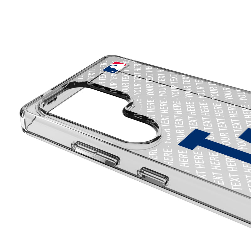 LA Dodgers Personalized EndZone Plus Galaxy Clear Phone Case for Samsung Galaxy Detail.Jpg