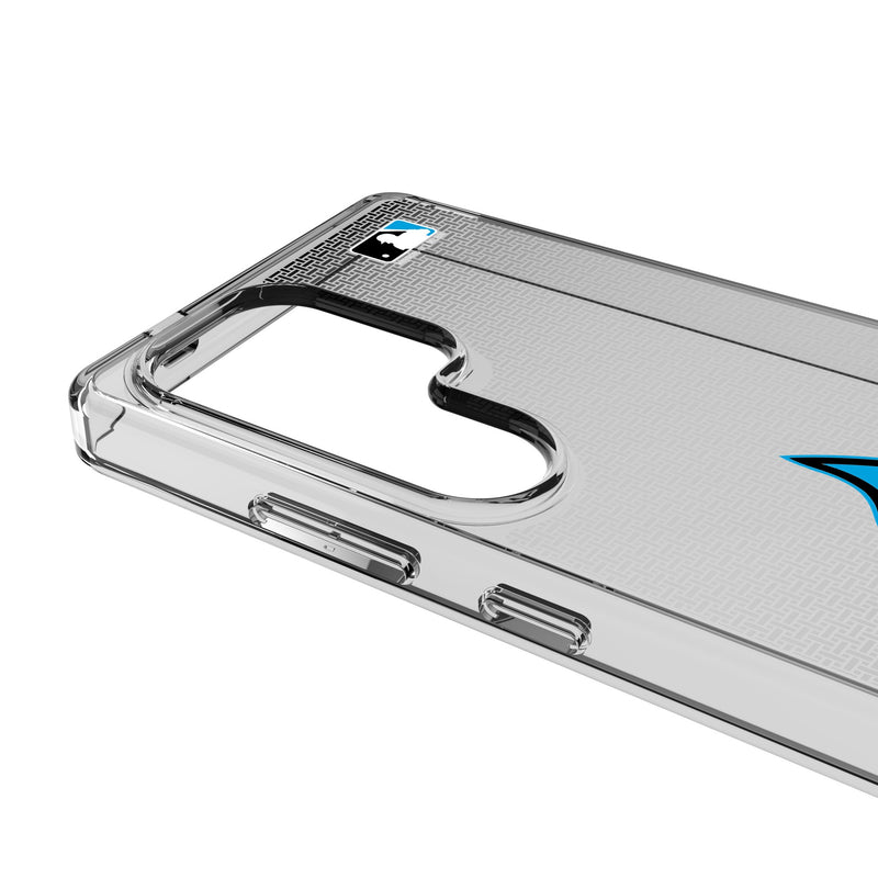 Miami Marlins Linen Galaxy Clear Phone Case for Samsung Galaxy Detail.Jpg