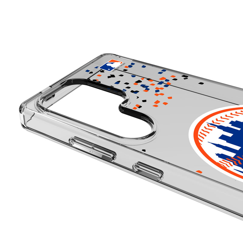 New York Mets Confetti Galaxy Clear Phone Case for Samsung Galaxy Detail.Jpg