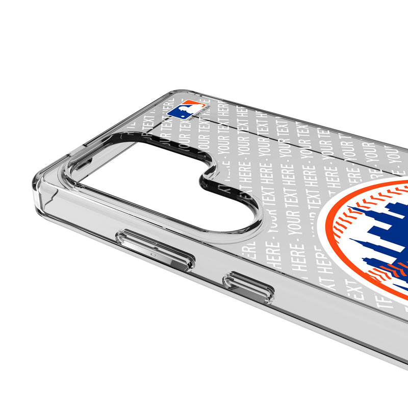 New York Mets Personalized EndZone Plus Galaxy Clear Phone Case for Samsung Galaxy Detail.Jpg