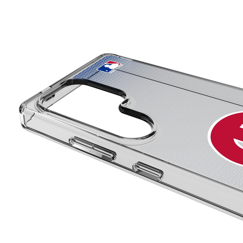Philadelphia Phillies Linen Galaxy Clear Phone Case for Samsung Galaxy Detail.Jpg