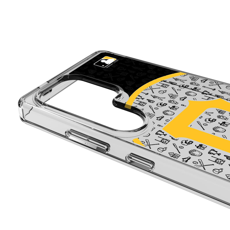 Pittsburgh Pirates Personalized Circle Galaxy Clear Phone Case for Samsung Galaxy Detail.Jpg