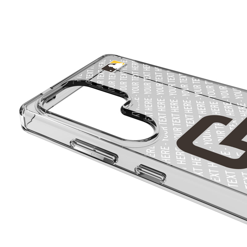 San Diego Padres Personalized EndZone Plus Galaxy Clear Phone Case for Samsung Galaxy Detail.Jpg