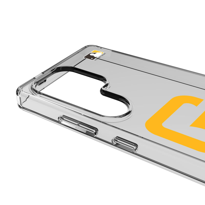 San Diego Padres Text Backdrop Galaxy Clear Phone Case for Samsung Galaxy Detail.Jpg