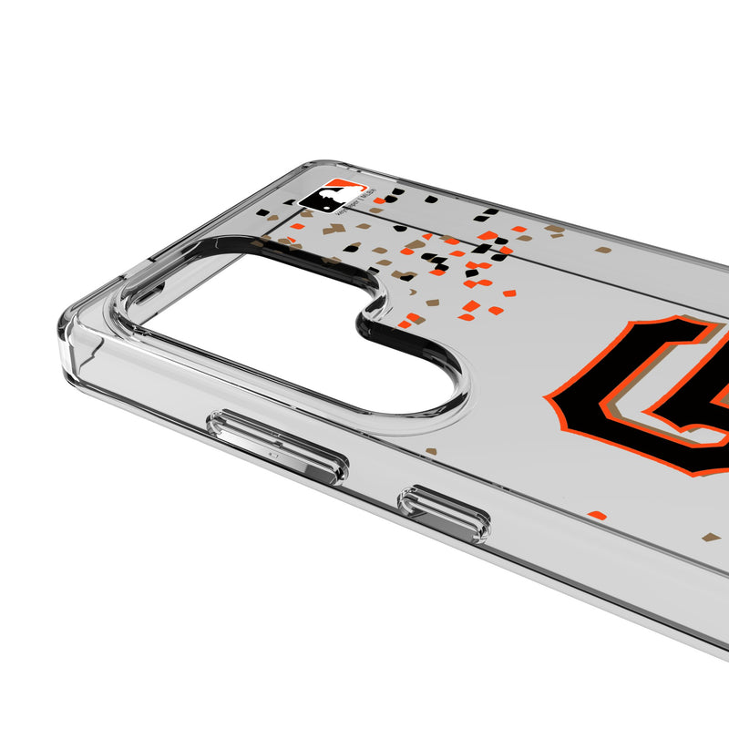 San Francisco Giants Confetti Galaxy Clear Phone Case for Samsung Galaxy Detail.Jpg