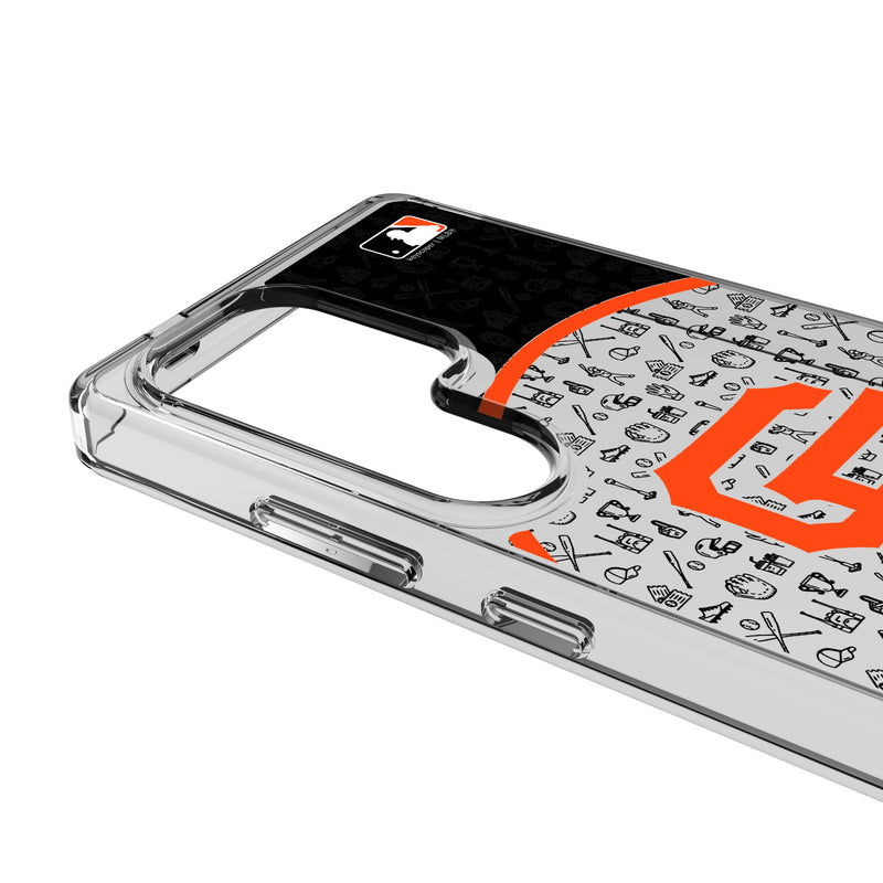 San Francisco Giants Personalized Circle Galaxy Clear Phone Case for Samsung Galaxy Detail.Jpg