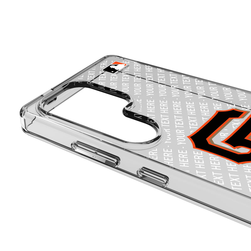 San Francisco Giants Personalized EndZone Plus Galaxy Clear Phone Case for Samsung Galaxy Detail.Jpg