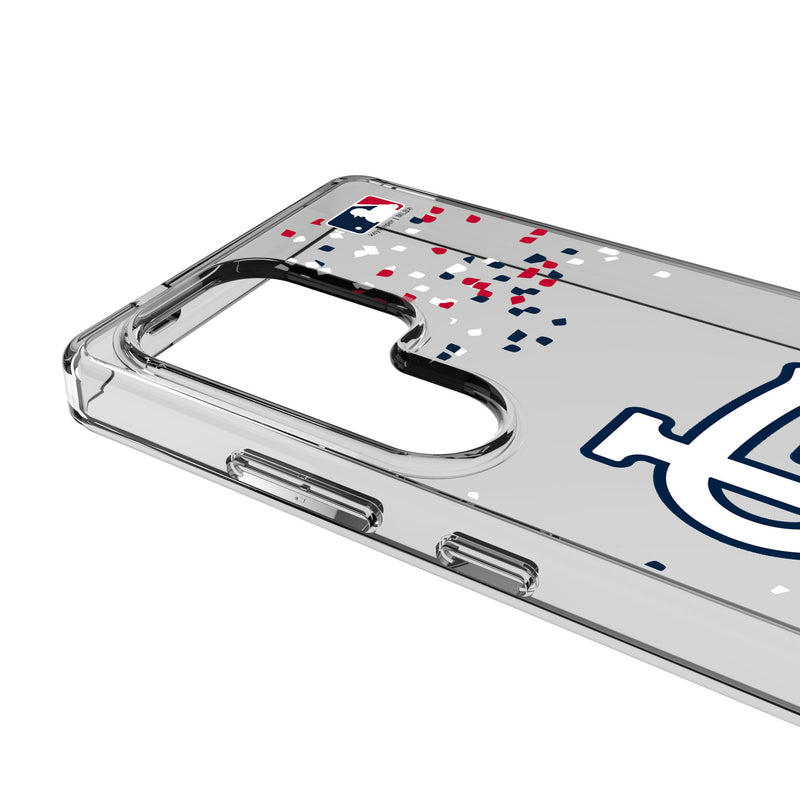St Louis Cardinals Confetti Galaxy Clear Phone Case for Samsung Galaxy Detail.Jpg