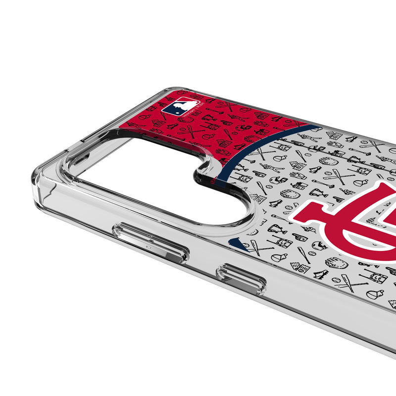 St Louis Cardinals Personalized Circle Galaxy Clear Phone Case for Samsung Galaxy Detail.Jpg